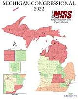 District Boundary Map - Set Of 3